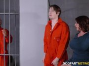 Busty Maggie Green Has Interracial Threesome In Jail 2/16