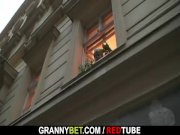 He drills her shaved old snatch 5/16