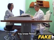Fake Hospital Doctors thick dick stretches hot Portuguese pussy lips 3/16