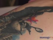 Massage Rooms Hot brunette rims stud before she has squirting orgasm 5/16