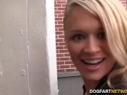 Heather Starlet's jerking Black Dick - Gloryhole 2/16