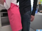 Milf Chihiro Akino tries heavy penis in her tight pussy 3/16