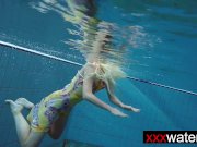 Amateur blonde mermaid 3/16