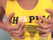 Kotomi Asakura teases with solo before working the cock 3/16