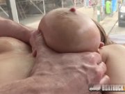 Ayda Swinger titty fucked in public 4/16