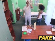 Fake Hospital Doctor gives sexy ebony Brazilian student a hard fucking 4/16