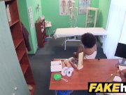 Fake Hospital Doctor gives sexy ebony Brazilian student a hard fucking 5/16