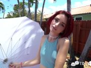 Tiny4k Fuck and creampie with petite bubble blowing Lola Fae 1/16