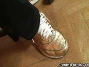 Threesome after poker with old woman 3/16