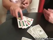 Threesome after poker with old woman 8/16
