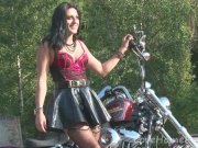 Filthy girl delights in being completely naked 1/16