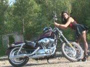 Filthy girl delights in being completely naked 6/16