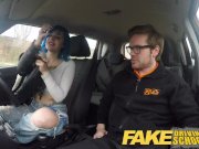 Fake Driving School Instructor cums over learners pussy after anal 9/16