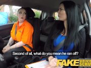 Fake Driving School Busty lesbian ex-con eats hot examiners pussy on test 3/16