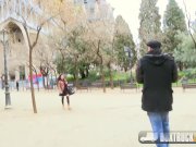 Hot Jade Presley tries out a Finger Vibrator in Public 1/16