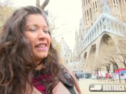 Hot Jade Presley tries out a Finger Vibrator in Public 2/16