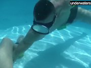 Candy being licked underwater 15/16