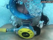 Candy being licked underwater 4/16