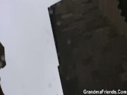 They film threesome orgy with granny 1/16