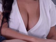 Latin Big Titty Nurse gets her Shaved Pussy Drilled. 2/16