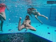 Hot girls undress in the pool 3/16