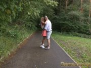 Dane Jones Naughty blonde gets ass eaten in secret outdoor blowjob and fuck 1/16
