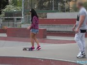 Public Agent Apolonia Lapiedra Fucked on Stairs as Boyfriend Waits 1/16