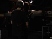 Redhead gets candle wax on her pussy has orgasm from bondage and BDSM 1/16