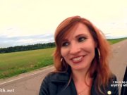 Jeny Smith public nudity on the road