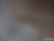 Beautiful blonde in black lingerie records herself 15/16