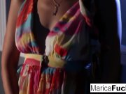 Marica Hase  gets nude and masturbates 4/16