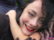 Lesbea Devious British lesbian licks and fucks innocent Asian jogger 4/16