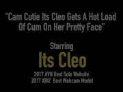Cam Cutie Its Cleo Gets A Hot Load Of Cum On Her Pretty Face 1/16