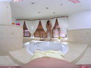 VR PORN-Hot Brunette Fuck and Suck In the Hot Tub 2/16