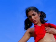 Petite Latina In Red Dress Drilled Hard 8/16