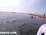 BANGBROS - Hot Sex On The Public Beach with Sexy Euro PAWG Tina Hot 15/16