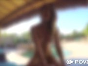 POVD Amazing bodied Uma Jolie pool time fuck in POV 11/16