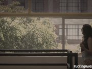 Brunette Megan Sage Gets Cum on Her Face 1/16