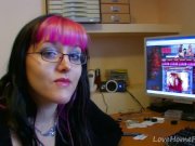 Nerdy Goth Chick Takes It In The Ass