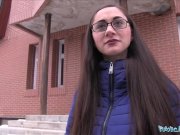 Public Agent Young Russian in Glasses Fucking a Big Cock 2/16