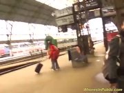 wild groupsex orgy at the public train 1/16