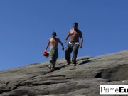 Vayana takes two hard cocks by the ocean 4/16