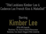 Hot Lesbians Kimber Lee & Cadence Lux French Kiss & MakeOut! 1/16