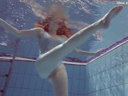 Hot European teen in striped clothes 10/16