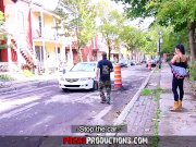 Hard Pounding for a Hot Tattooed Bitch Threesome - Pegas Productions 1/16