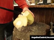 Cuban Queen Angelina Castro StrapOn Fucks Asian Cristi Ann! 3/16