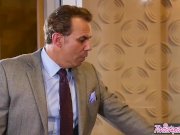 Twistys - Horny Asian Kalina Ryu Gets Her Hole Drilled By An Older Man On The Table 4/16