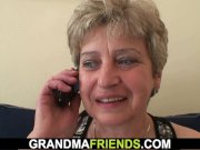 60 years old woman is double fucked 3/16