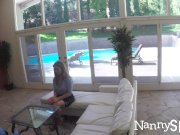 NannySpy Exhibitionist nanny Lena Paul caught and fucks to keep job 2/16
