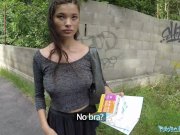 Public Agent Lost Tourist Fucked outside under a Bridge